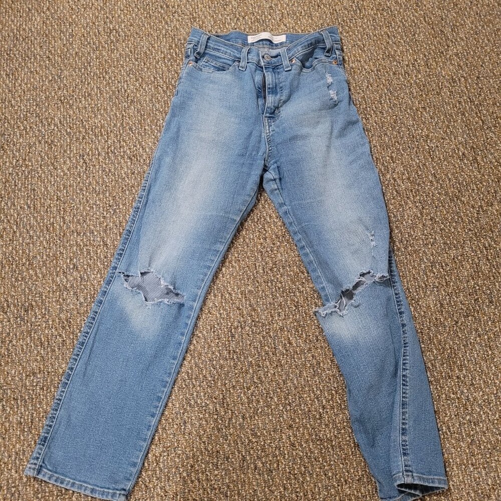 Levi Strauss Ripped Jeans High Rise Straight